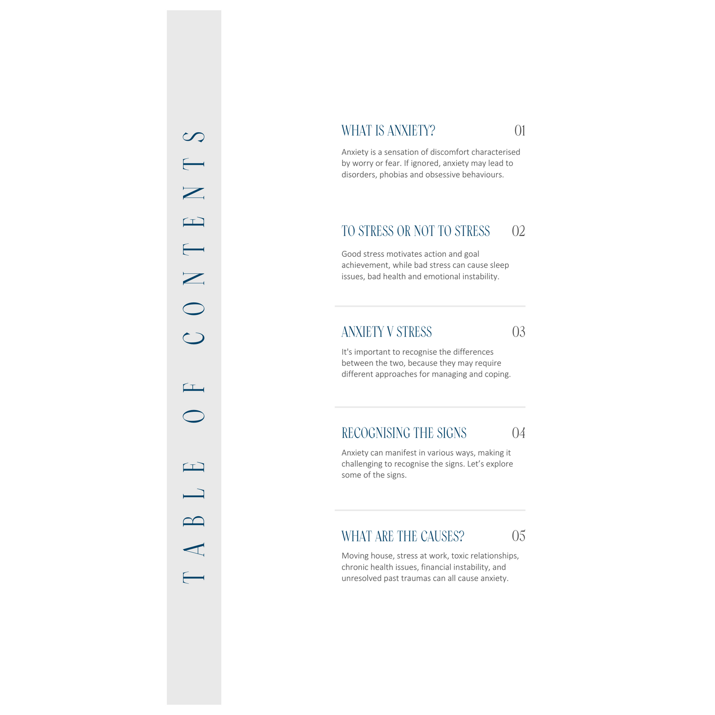 Managing Your Anxiety Journal Digital Ebook