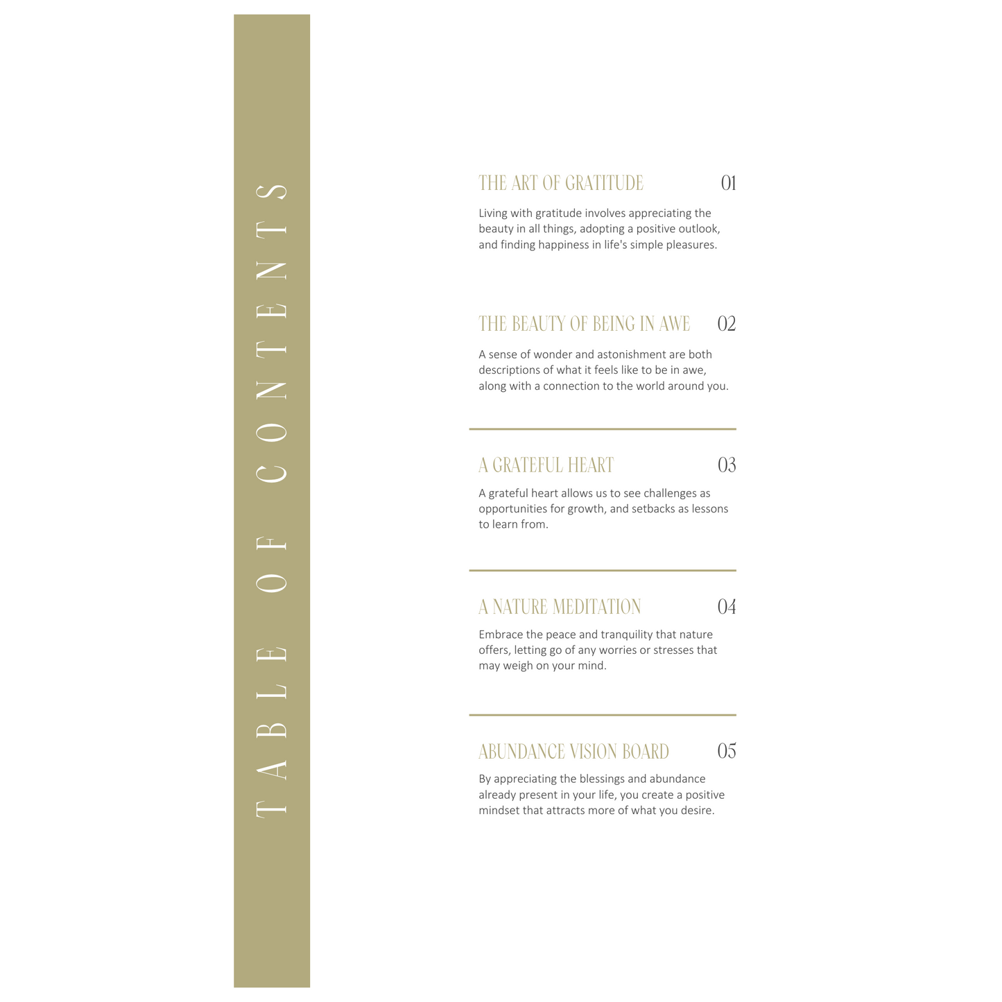 Gratitude Journal Digital Ebook