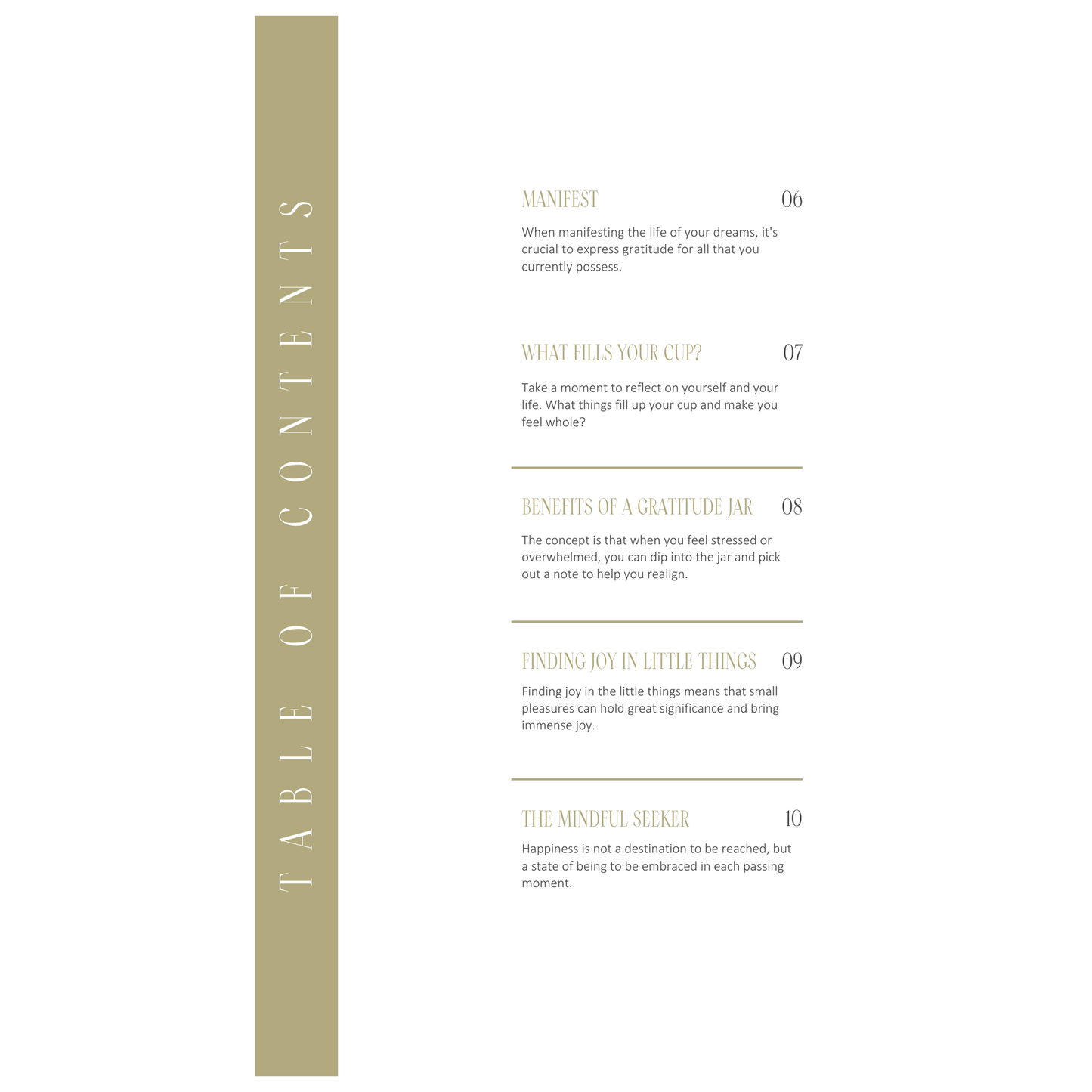 Gratitude Journal Digital Ebook