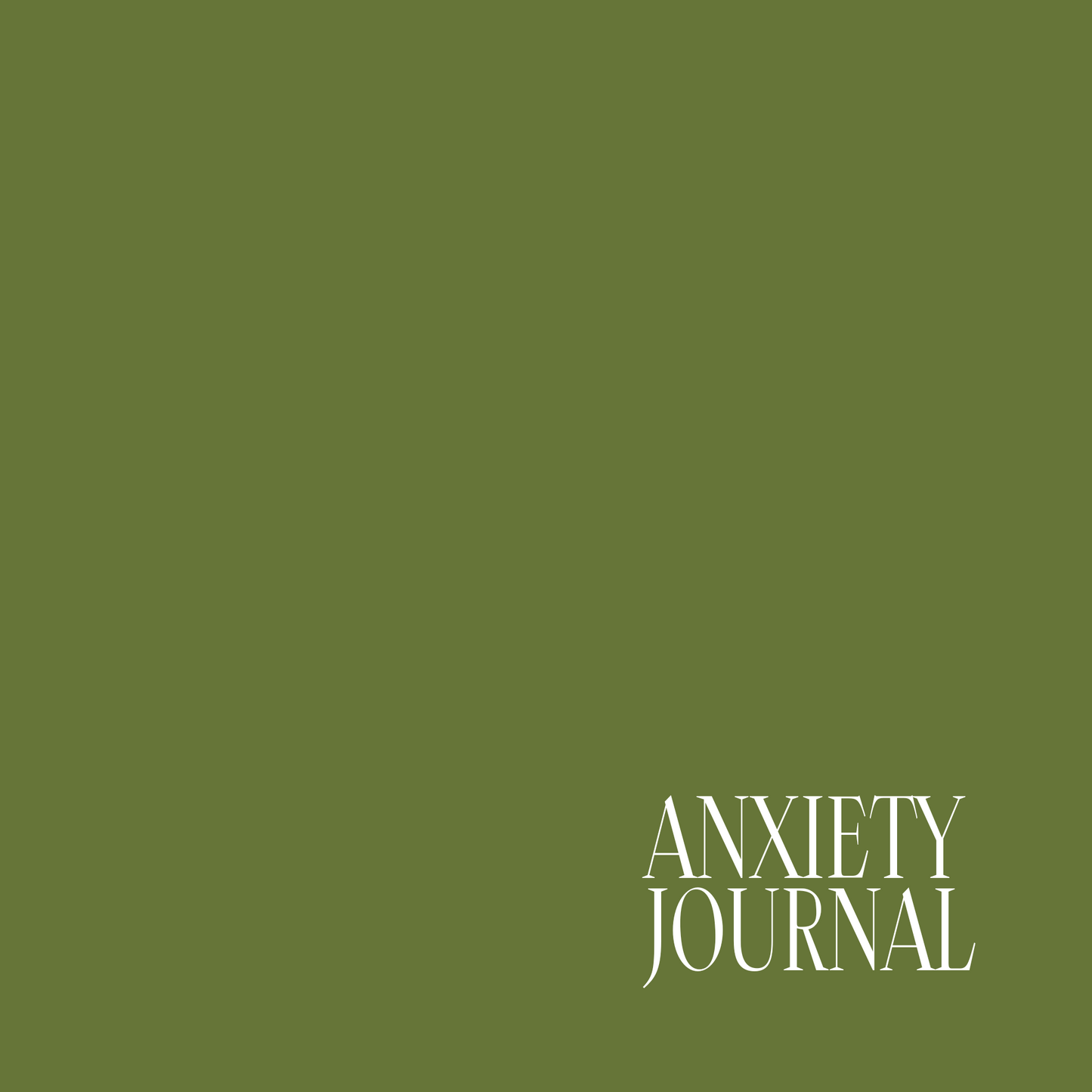 Managing Your Anxiety Journal Paperback