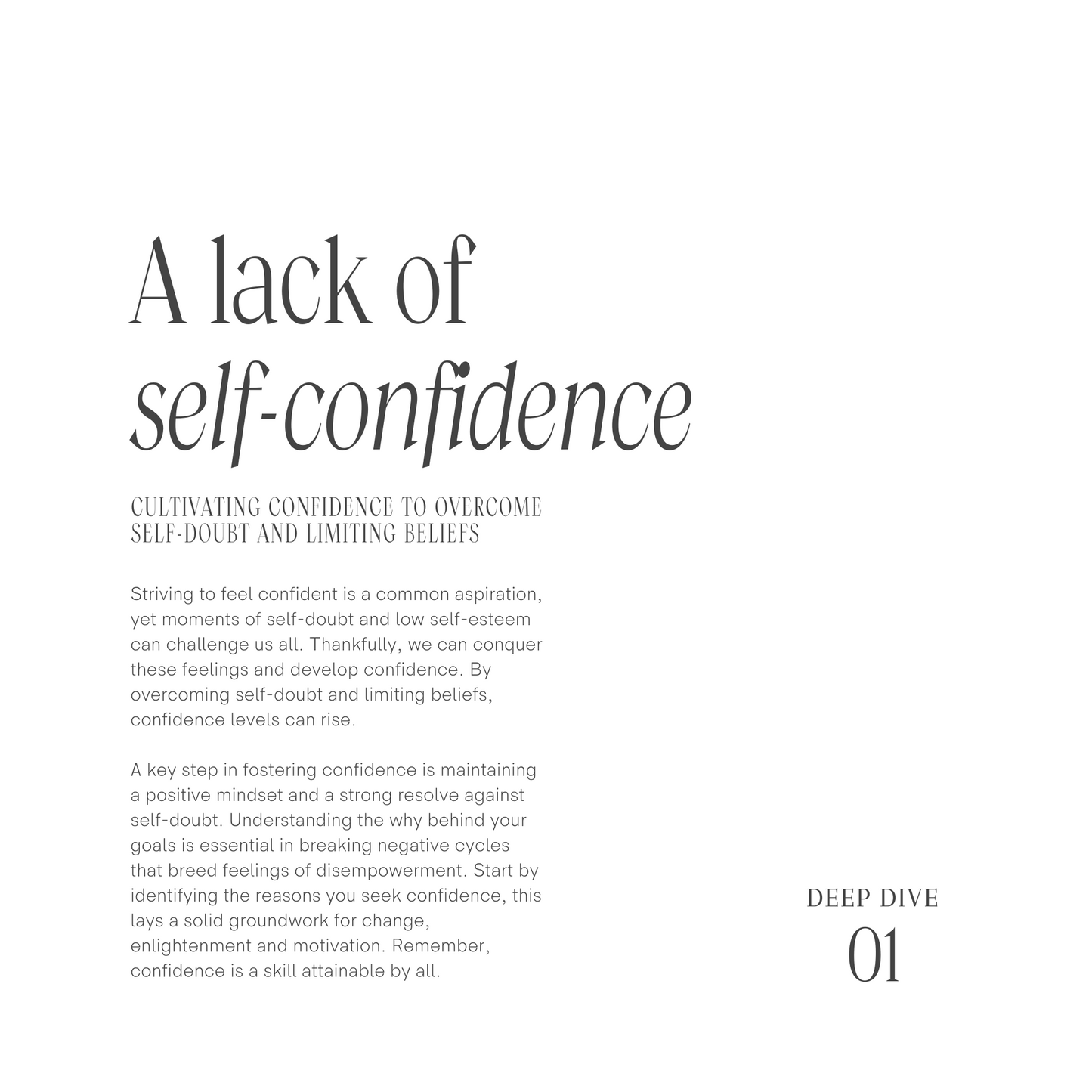Self-Confidence Journal Paperback