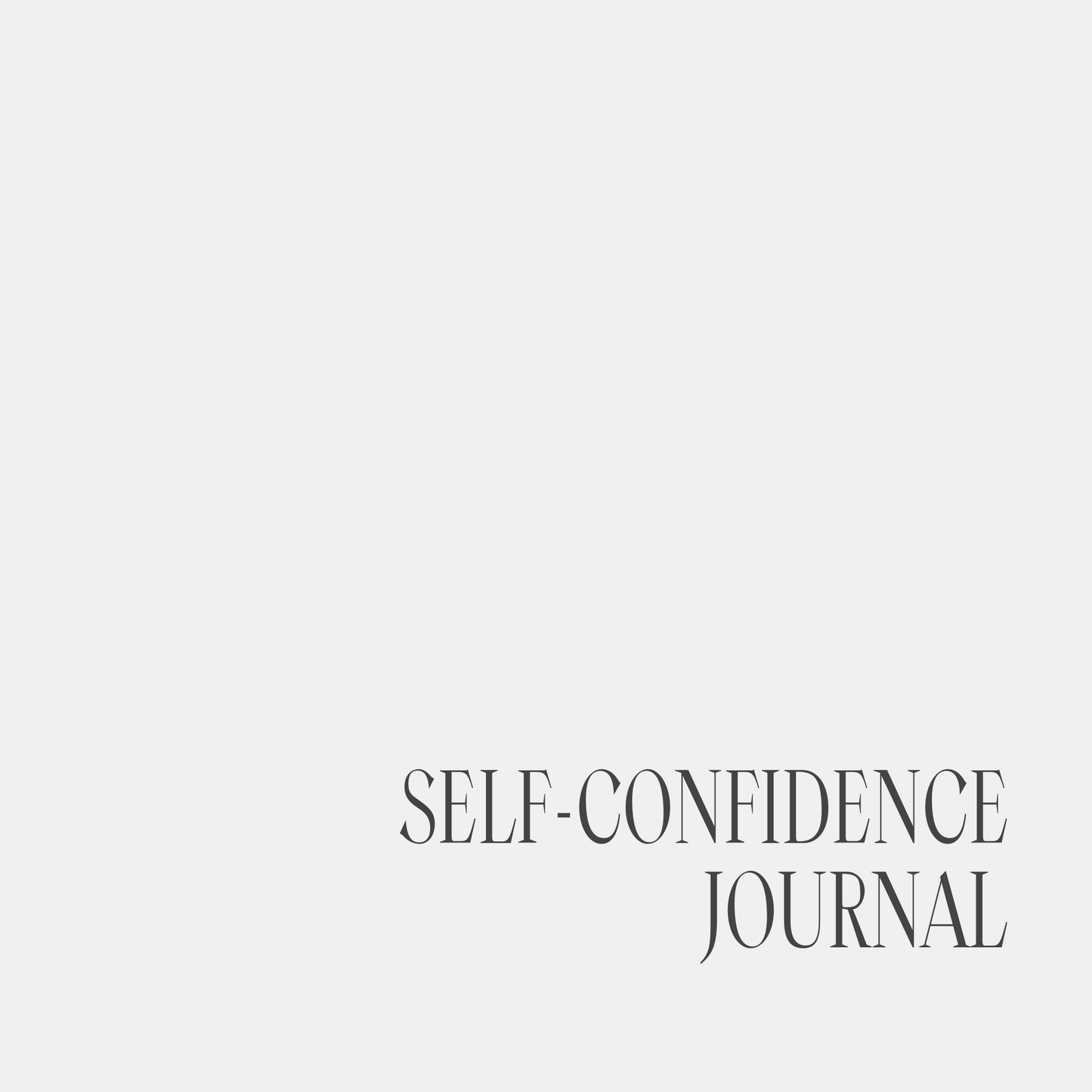 Self-Confidence Journal Paperback