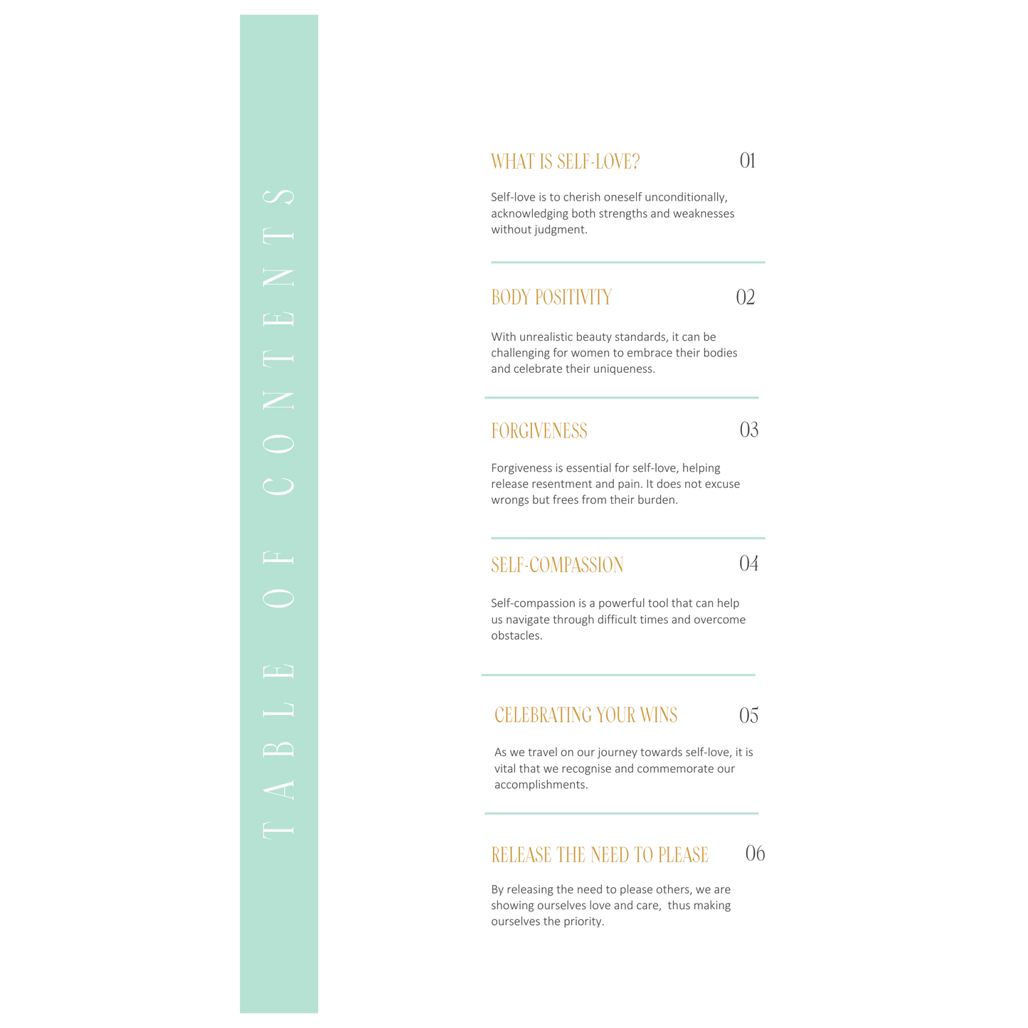 Self-Love Journal Digital Ebook