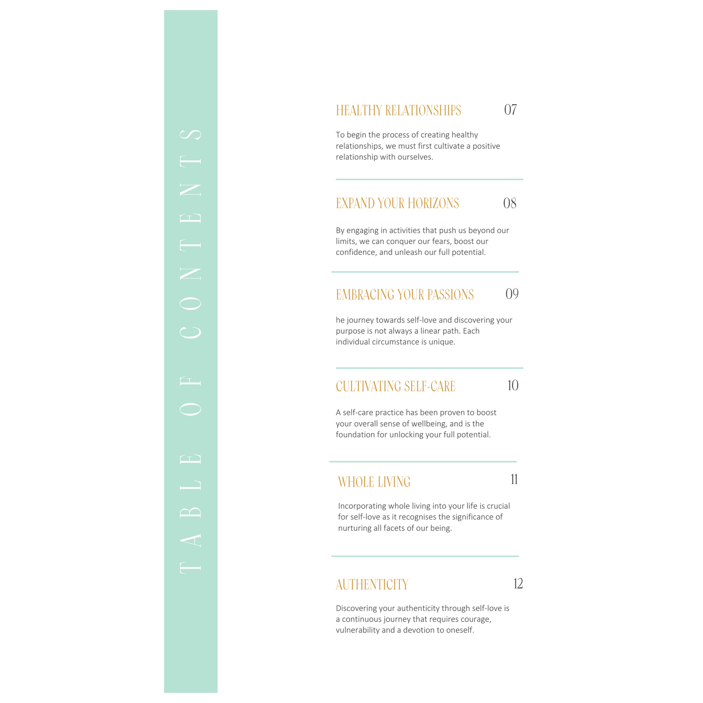 Self-Love Journal Digital Ebook