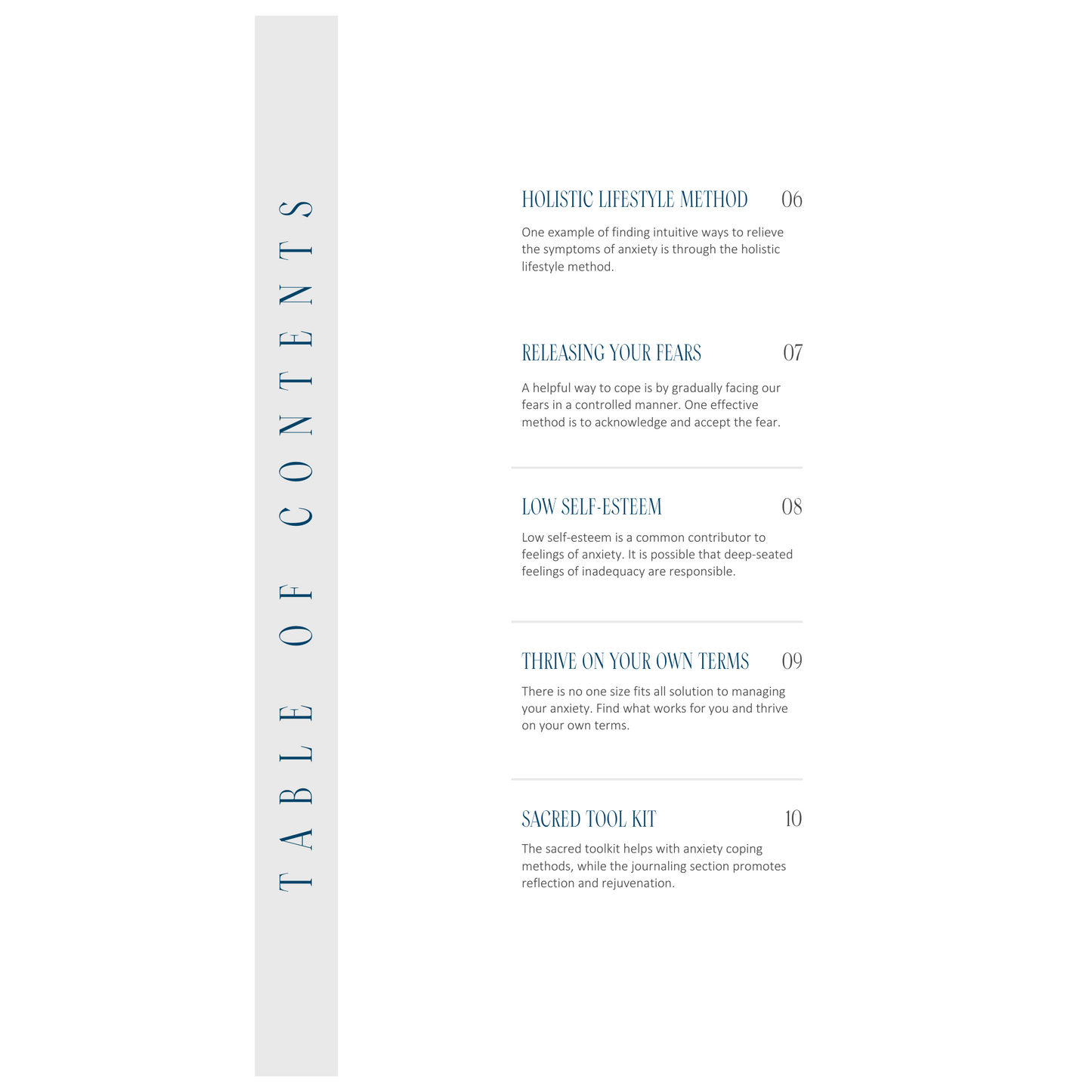 Managing Your Anxiety Journal Digital Ebook